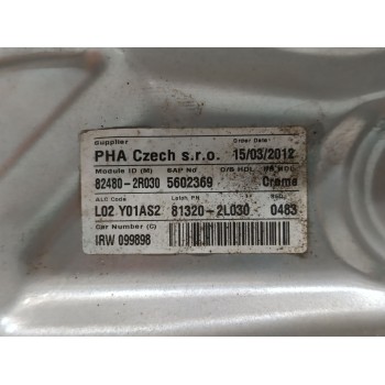 Recambio de elevalunas delantero derecho para hyundai i30 cw trend referencia OEM IAM 824802R030  