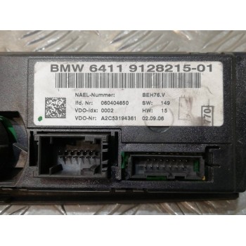 Recambio de mando climatizador para bmw serie 1 berlina (e81/e87) 116i referencia OEM IAM 9128215 64119128215 