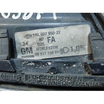 Recambio de faro derecho para opel omega b cd berlina referencia OEM IAM 1EL007950 09117150 01020400 09117150RH 14314600