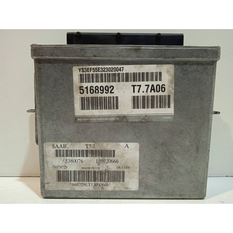 Recambio de centralita motor uce para saab 9-5 sedán 2.3 t aero ecopower referencia OEM IAM 5380076  