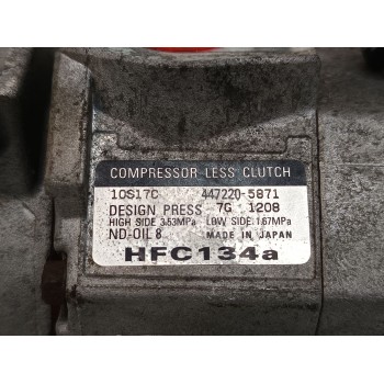 Recambio de compresor aire acondicionado para chrysler voyager (rg) 2.8 crd grand voyager limited referencia OEM IAM 4472205871 