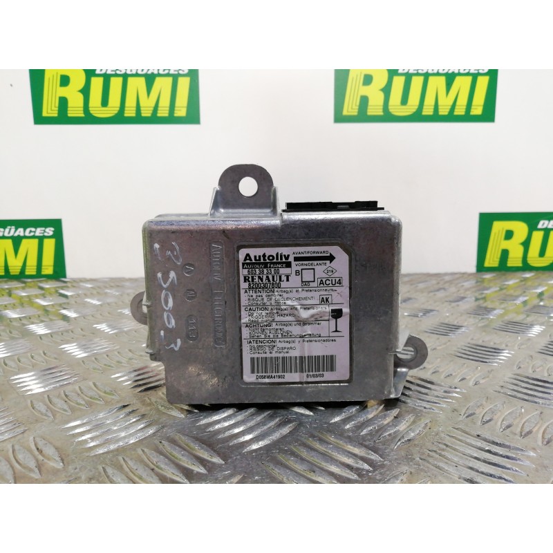 Recambio de centralita airbag para renault megane ii classic berlina confort authentique referencia OEM IAM 8200307800 603383300