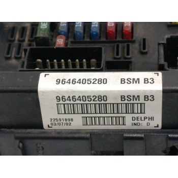 Recambio de caja reles / fusibles para peugeot 307 break / sw (s1) break xr referencia OEM IAM 9646405280  