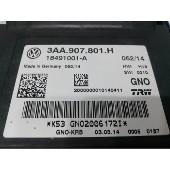 Recambio de centralita airbag para volkswagen passat variant (365) edition bluemotion referencia OEM IAM 3AA907801H  