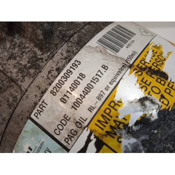 Recambio de compresor aire acondicionado para renault scenic ii grand luxe dynamique referencia OEM IAM 8200309193  