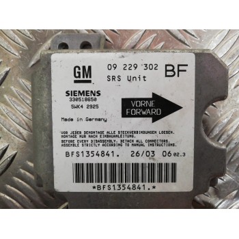 Recambio de centralita airbag para opel astra g berlina club referencia OEM IAM 09229302 5WK42925 