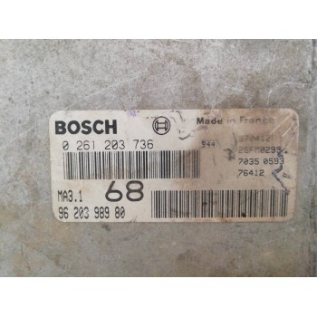 Recambio de centralita motor uce para citroën saxo 1.1 sx referencia OEM IAM 9620398980 0261203736 