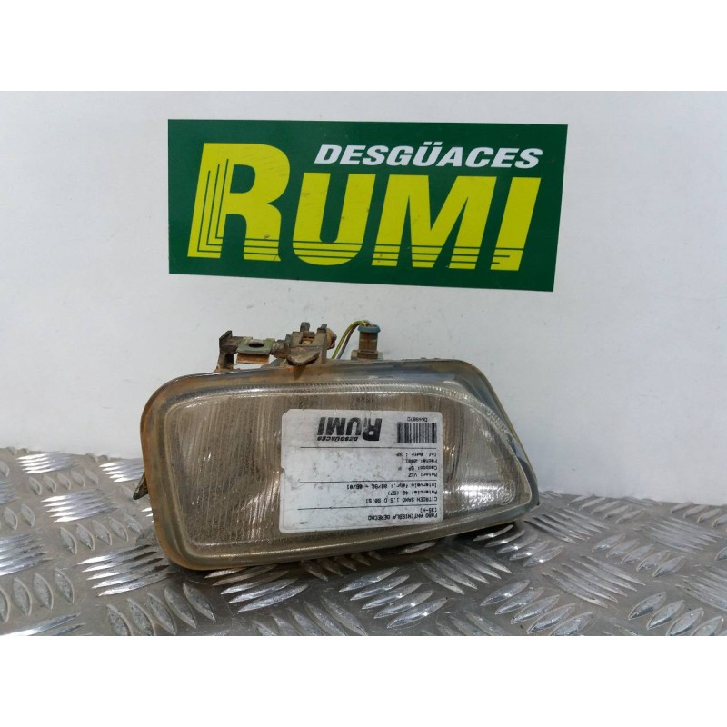 Recambio de faro antiniebla derecho para citroën saxo 1.4 plaisir referencia OEM IAM   