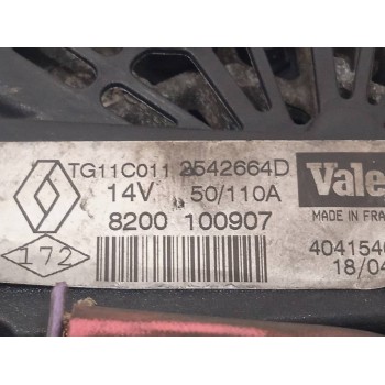 Recambio de alternador para renault megane ii berlina 5p confort authentique referencia OEM IAM 8200100907  