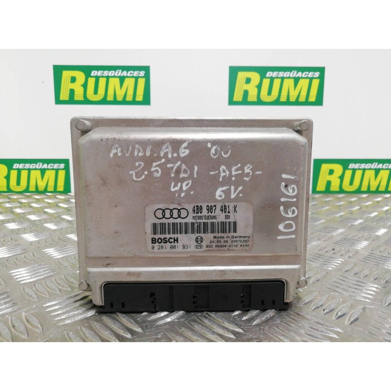 Recambio de centralita motor uce para audi a6 berlina (4b2) 2.5 tdi referencia OEM IAM 4B0907401K 0281001931 
