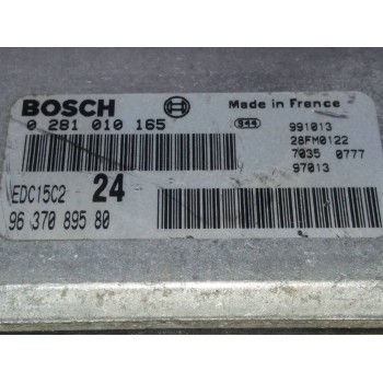 Recambio de centralita motor uce para peugeot 406 berlina (s1/s2) srdt referencia OEM IAM 0281010165 9637089580 