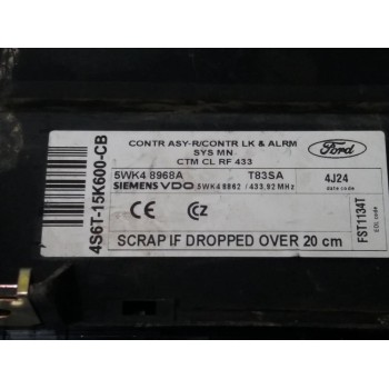 Recambio de centralita check control para ford fiesta (cbk) ambiente referencia OEM IAM 4S6T15K600CB 5WK48968A FST1134T