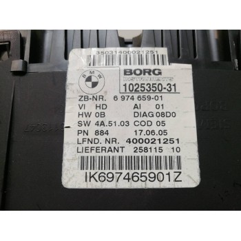 Recambio de cuadro instrumentos para bmw serie 3 berlina (e90) 320d referencia OEM IAM IK697465901Z 102535031, 697465901 IK69746
