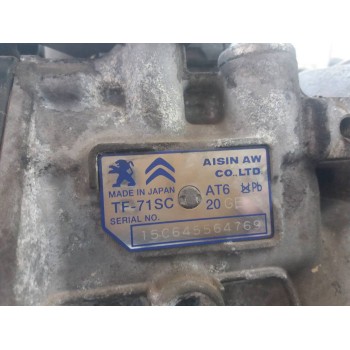 Recambio de caja cambios para citroën c4 picasso intensive referencia OEM IAM 20GE23 TF71SC 9810676280