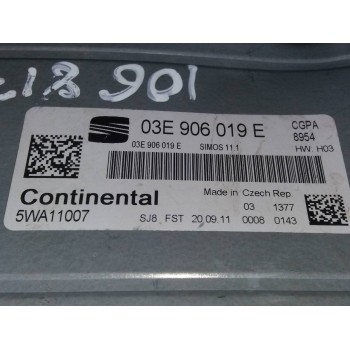 Recambio de centralita motor uce para seat ibiza (6j5) reference referencia OEM IAM 03E906019E 5WA11007 