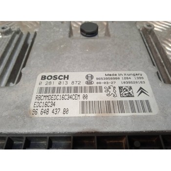 Recambio de centralita motor uce para citroën c4 grand picasso exclusive referencia OEM IAM 0281013872 9664843780 1039S20163 , E