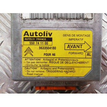 Recambio de centralita airbag para citroën xsara berlina 1.9 d sx referencia OEM IAM 9633504180 550741100 