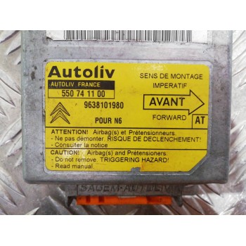 Recambio de centralita airbag para citroën xsara berlina 1.9 td px referencia OEM IAM 9638101980 550741100 