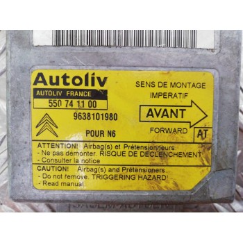 Recambio de centralita airbag para citroën xsara berlina 1.9 d sx referencia OEM IAM 9638101980 550741100 