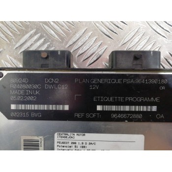 Recambio de centralita motor uce para peugeot 206 berlina x-line referencia OEM IAM 9641390180 9646672880 R04080030C