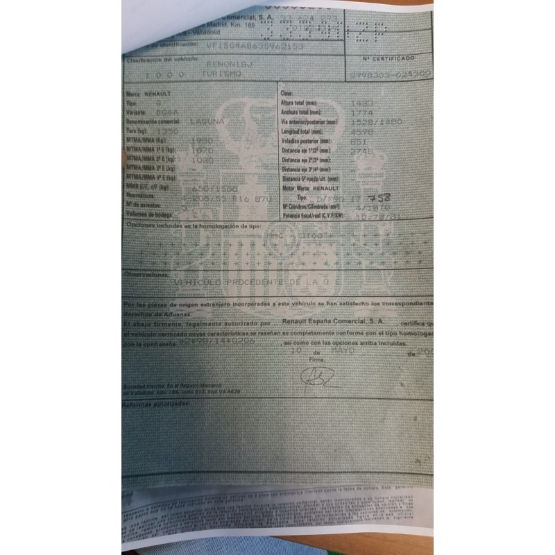 RENAULT LAGUNA II (BG0)