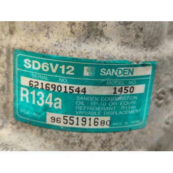 Recambio de compresor aire acondicionado para citroën c3 1.4 hdi magic referencia OEM IAM 9655191680  