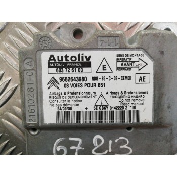 Recambio de centralita airbag para citroën c4 berlina collection referencia OEM IAM 9662643980 603726100 