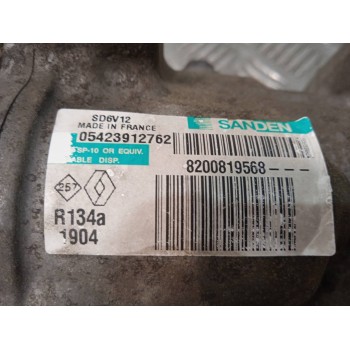 Recambio de compresor aire acondicionado para renault clio grandtour dynamique referencia OEM IAM 8200819568  