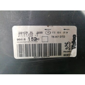 Recambio de faro derecho para peugeot 307 (s1) xn referencia OEM IAM 9641615280 89309121 