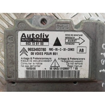 Recambio de centralita airbag para citroën c4 berlina collection referencia OEM IAM 9653493780 603726100 
