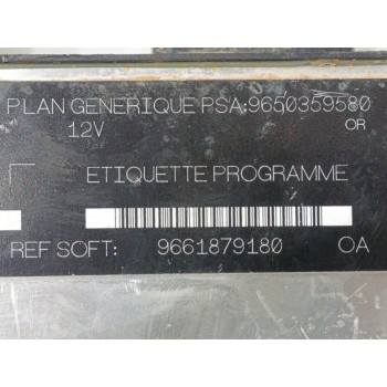 Recambio de centralita motor uce para citroën berlingo 1.9 d 600 furg. referencia OEM IAM 9661879180  