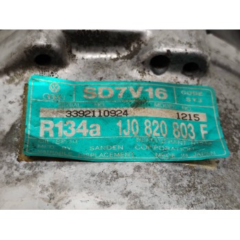 Recambio de compresor aire acondicionado para seat leon (1m1) sport referencia OEM IAM 1J0820803F  