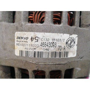 Recambio de alternador para fiat panda (169) 1.2 8v dynamic referencia OEM IAM 46843093 MS1022118220 