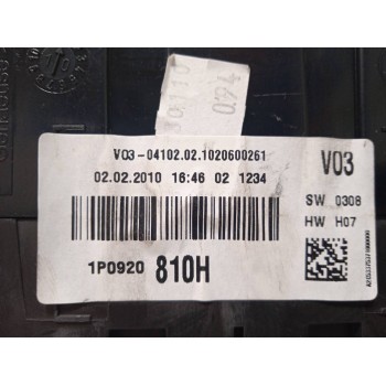 Recambio de cuadro instrumentos para seat altea xl (5p5) stylance / style referencia OEM IAM 1P0920810H A2C53029632 A2C53029630