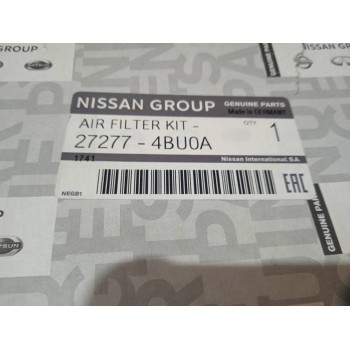 Recambio de filtro carbono activo para nissan qashqai (j11) acenta referencia OEM IAM 272774BU0A  