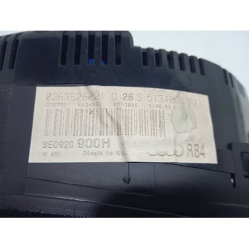 Recambio de cuadro instrumentos para audi a4 berlina (8e) 2.0 referencia OEM IAM 8E0920900H  