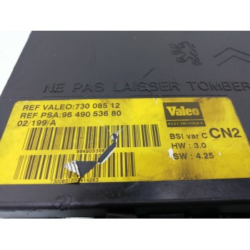 Recambio de caja reles / fusibles para citroën xsara berlina 2.0 hdi premier (80kw) referencia OEM IAM 9649053680  