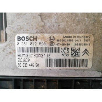 Recambio de centralita motor uce para citroën berlingo 2.0 hdi 600 furg. referencia OEM IAM 9663944680 0281012620 