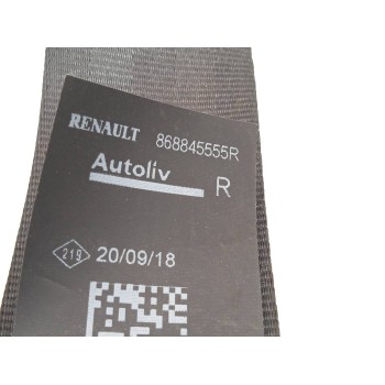 Recambio de cinturon seguridad delantero derecho para dacia sandero sl 2019 referencia OEM IAM 868845555R  