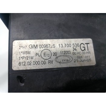 Recambio de faro derecho para opel corsa c referencia OEM IAM 13100536  