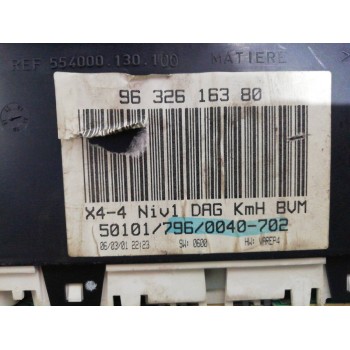 Recambio de cuadro instrumentos para citroën c5 berlina 1.8 16v premier referencia OEM IAM 9632616380  F167J631