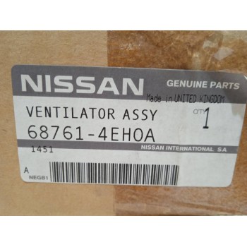 Recambio de rejilla aireadora para nissan qashqai (j11) referencia OEM IAM 687614EH0A  