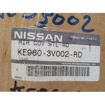 Recambio de carcasa retrovisor derecho para nissan note referencia OEM IAM KE9603V002RD  