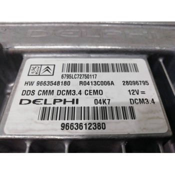 Recambio de centralita motor uce para peugeot 407 st confort referencia OEM IAM 9663612380  
