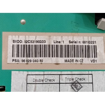 Recambio de cuadro instrumentos para peugeot 207 x-line referencia OEM IAM 9662904080  