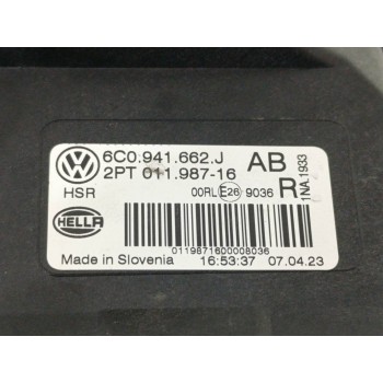 Recambio de faro antiniebla derecho para volkswagen polo (6c1) advance bluemotion referencia OEM IAM 6C0941662J  