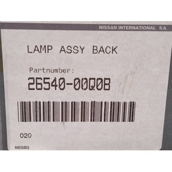 Recambio de faro antiniebla trasero izquierdo para nissan primastar (x83) referencia OEM IAM 8200968067  