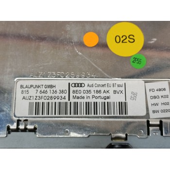 Recambio de sistema audio / radio cd para audi a4 avant (8e) 2.0 tdi referencia OEM IAM 8E0035186AK  