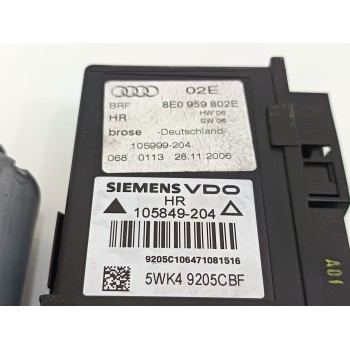 Recambio de elevalunas trasero derecho para audi a4 avant (8e) 2.0 tdi referencia OEM IAM 8E0959802E  