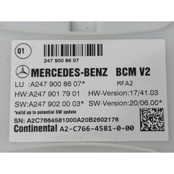Recambio de modulo electronico para mercedes-benz clase gla (bm 247) gla 200 (247.787) referencia OEM IAM A2479008607  